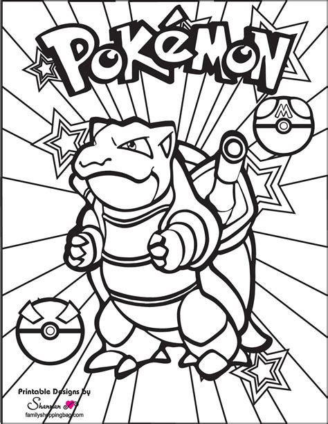 pokemon colouring in pages|52 Pokemon Coloring Pages (Free PDF Printables)